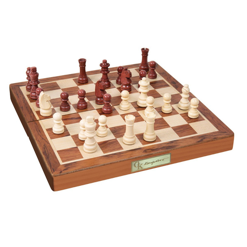 COFFRET ÉCHECS KASPAROV EN BOIS 30CM